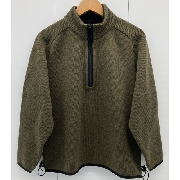 Eastern Mountain Sports Womens Ribbed Fleece Lined Sweater Green Size Large - Picture 1 of 9